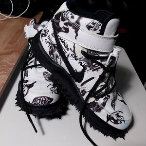 Off White C/O Nike AF1 Mid Grim Reaper Colab (Rare)